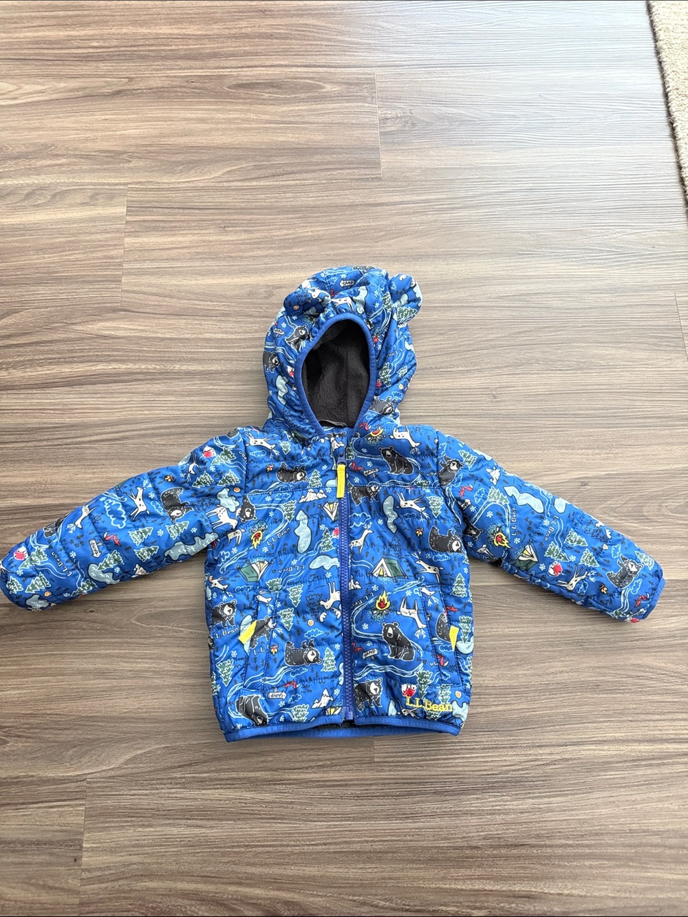 Infants' 12-18 month L.L. Bean Fleece-Lined Insulated Jacket in Campsite Blue